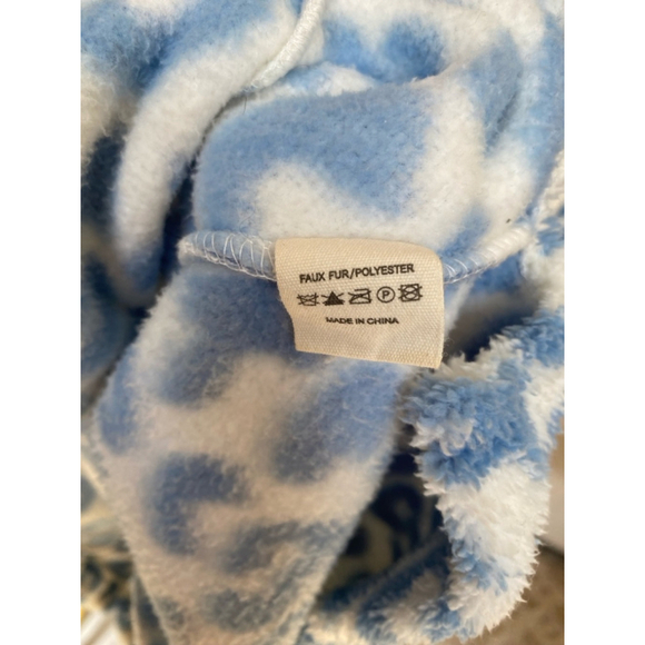 Heathmoor Leopard Print Pullover Coastal Fluffy Cozy Fuzzy Fleece Y2K Boho Cute - Picture 8 of 10